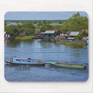 Rural scene, Tonle Sap Lake, Siem Reap, Angkor, Mouse Pad