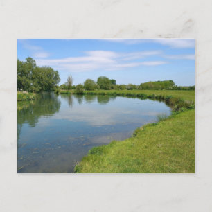 Rural Summer River Postcard