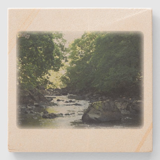 Rural Sweden May Stone Coaster (Front)