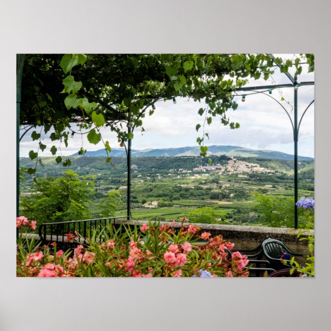 Rural Town Landscape, France Poster (Front)