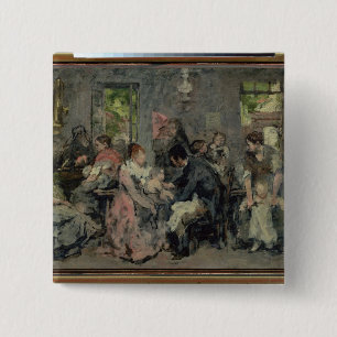 Rural Vaccination 2 Inch Square Button