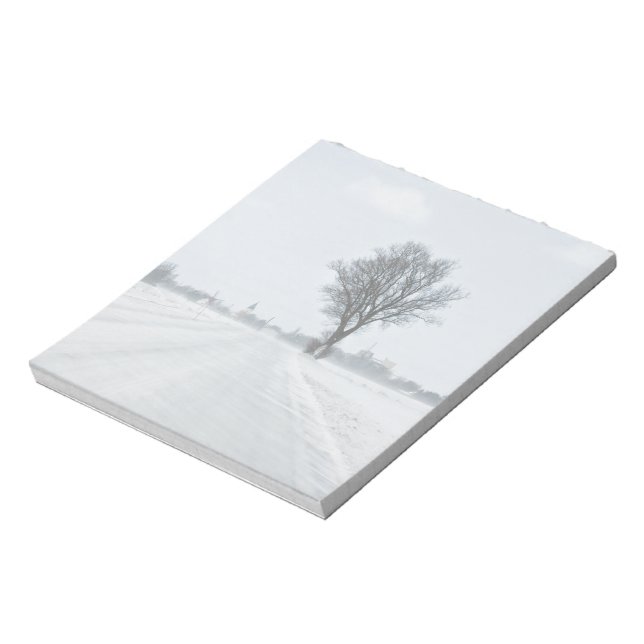 Rural winter road notepad (Rotated)