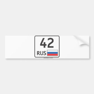 RUS. Kemerovo. 42 Bumper Sticker