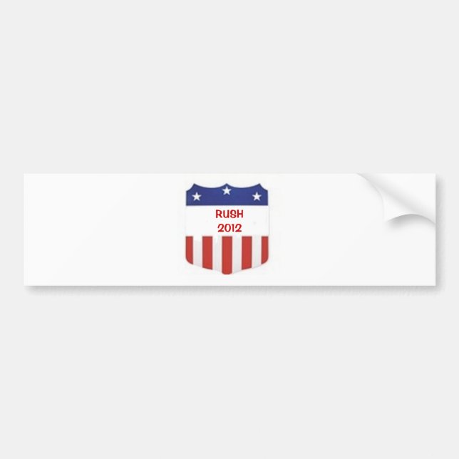 RUSH 2012 BUMPER STICKER (Front)