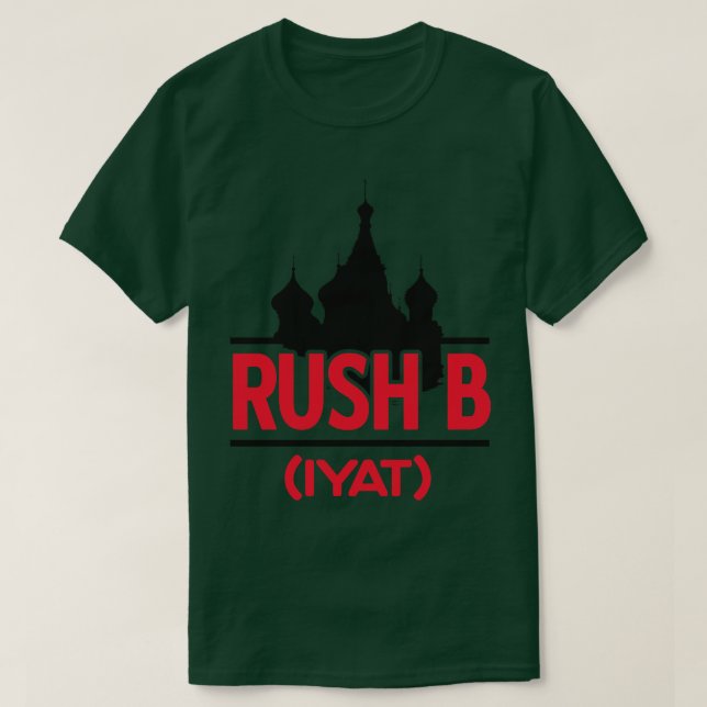 Rush B black T-Shirt (Design Front)