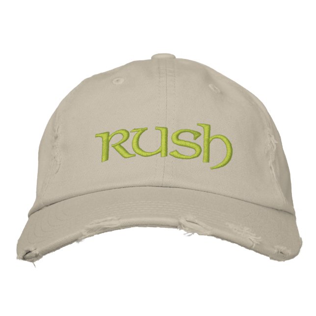 Rush cap for the new greeks/diy font+colour (Front)