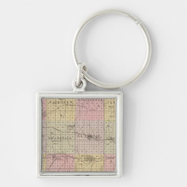 Rush County, Kansas Keychain (Front)