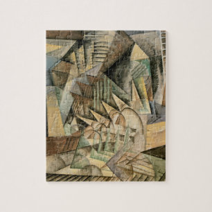 Rush Hour, New York by Max Weber, Vintage Cubism Jigsaw Puzzle