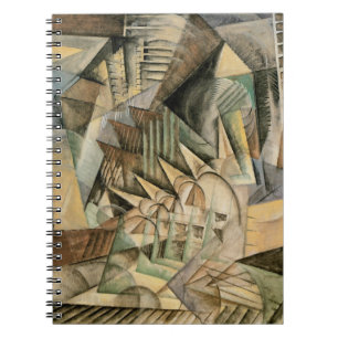 Rush Hour, New York by Max Weber, Vintage Cubism Notebook