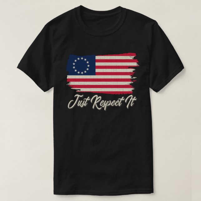 rush-limbaugh betsy ross Flag shirt Just Respect (Design Front)