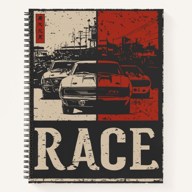 Rush Line – Mid-City Velocity in Grit & Smoke Notebook (Front)