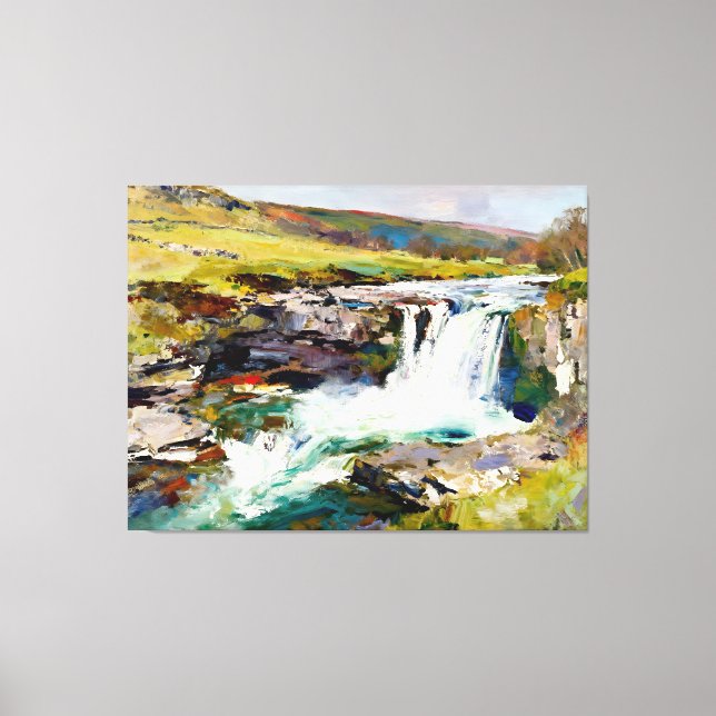 "Rush of the Dales" – A Yorkshire Landscape Canvas Print (Front)