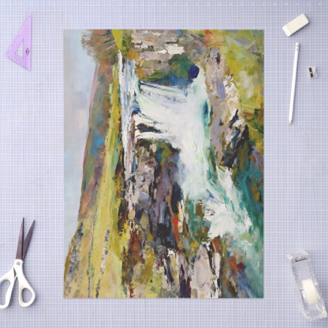 "Rush of the Dales" – A Yorkshire Landscape Tissue Paper (Craft)