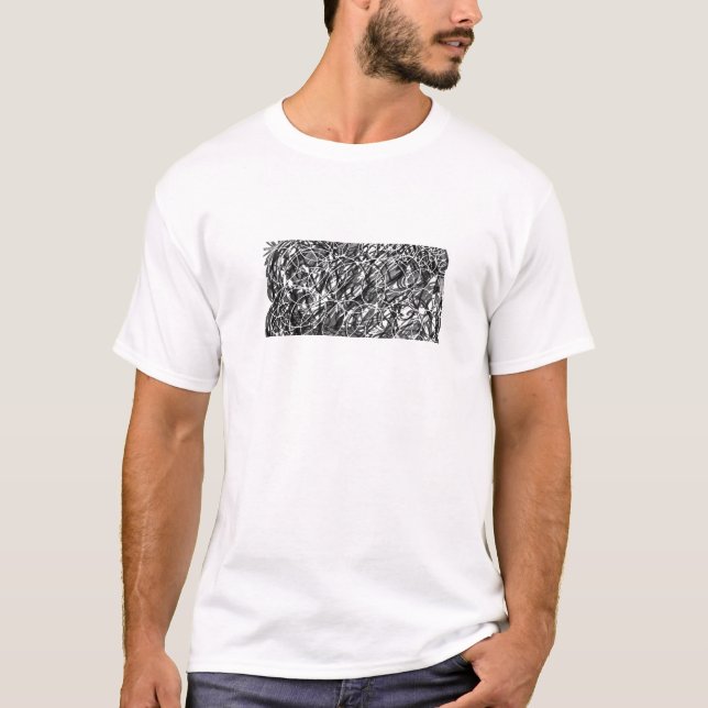 Rush of Time Abstract Art T-Shirt (Front)