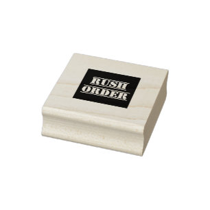 Rush Order 2 Inch Square Ink Stamp