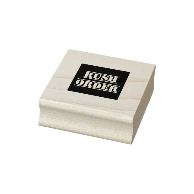 Rush Order 2 Inch Square Ink Stamp (Stamp)