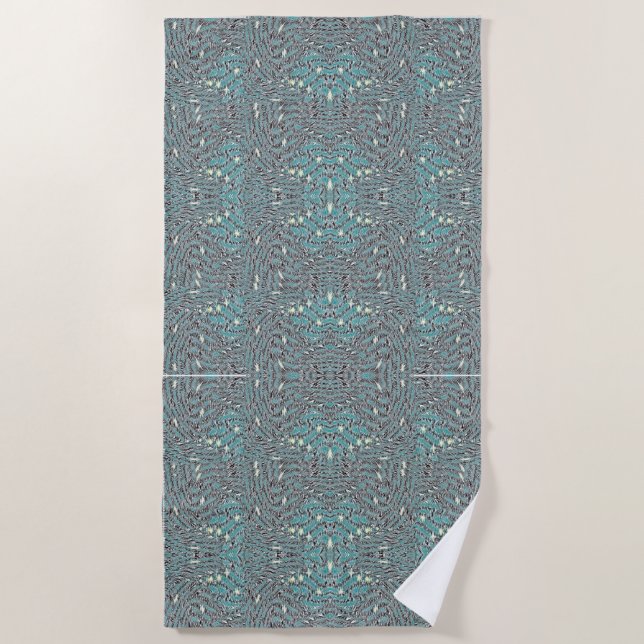 Rushing Wind  Beach Towel (Front)