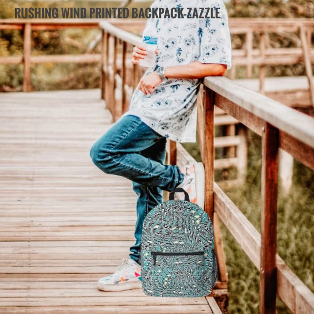 Rushing Wind  Printed Backpack (Creator Uploaded)