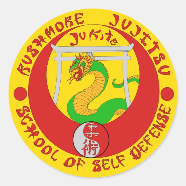Rushmore Jukite Jujitsu Stiker Classic Round Sticker (Front)