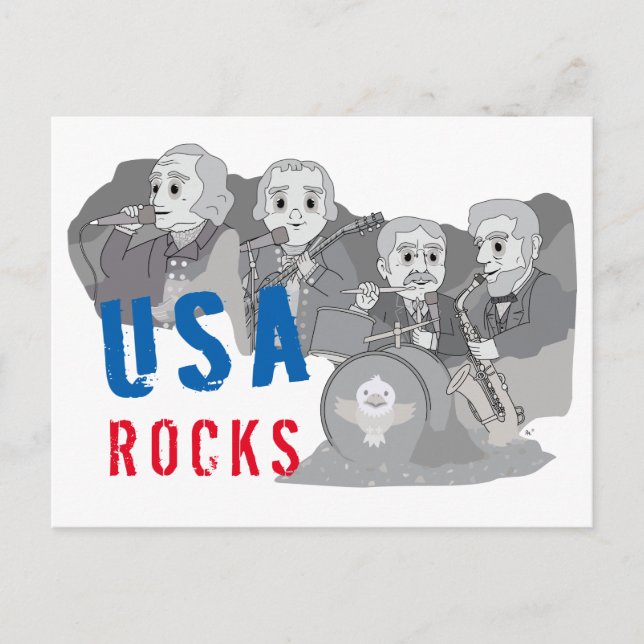 Rushmore Rock Band Postcard (Front)