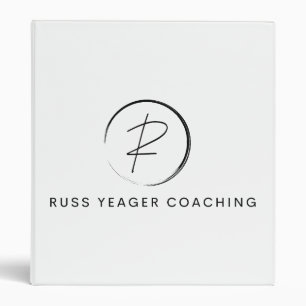Russ Yeager Coaching Signature Logo Binder