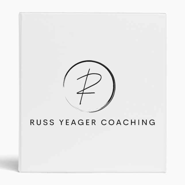 Russ Yeager Coaching Signature Logo Binder (Front)