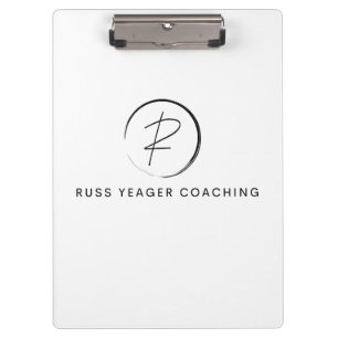Russ Yeager Coaching Signature Logo Clipboard