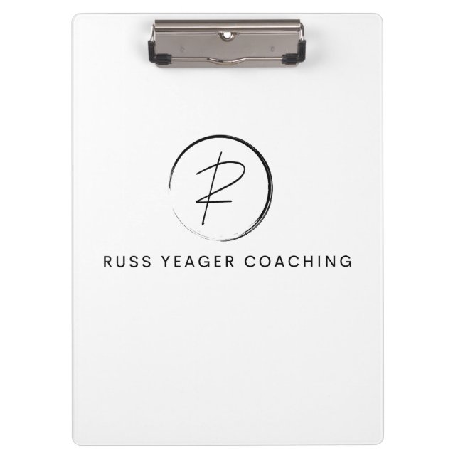 Russ Yeager Coaching Signature Logo Clipboard (Front)
