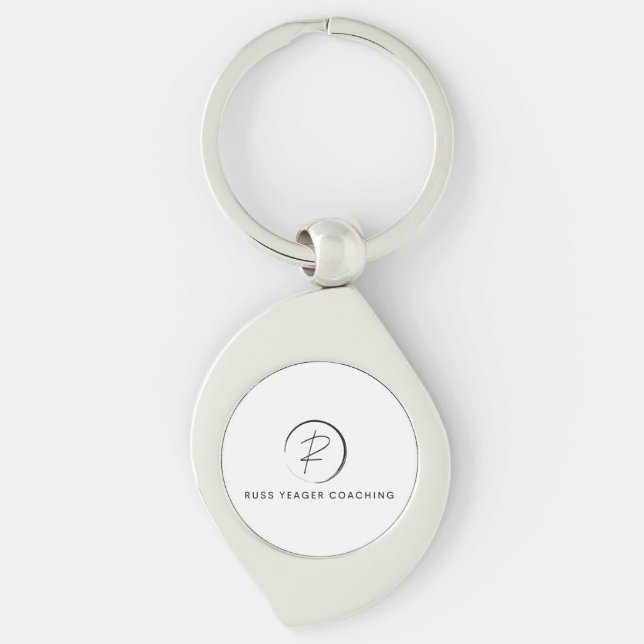 Russ Yeager Coaching Signature Logo Keychain (Front)