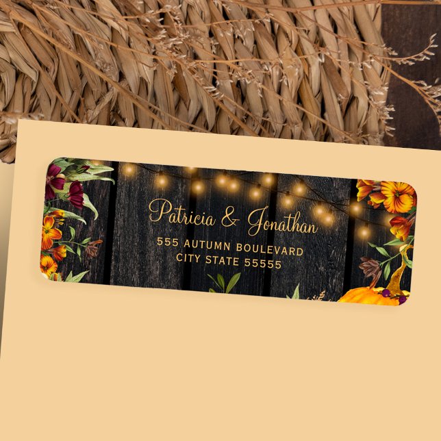 Russe automne mariage de bois floral adresse de re (Créateur téléchargé)