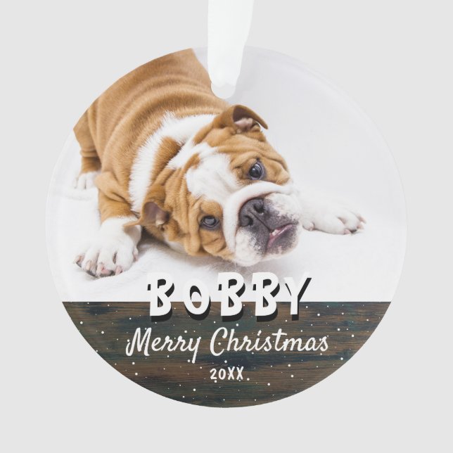 Russe Bois Joyeux Chien de Noël Chien Chien Chien  (devant)