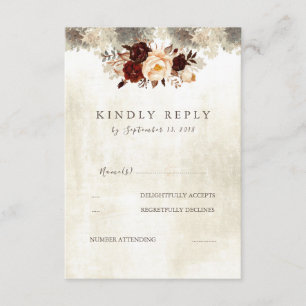 Russe Bourgogne Mariage Floral RSVP