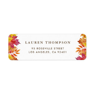 Russe chute Feuille Garland Mariage d'automne