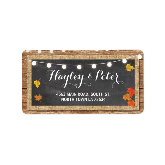 Russe Citrouille Chalk Adresse Light Étiquettes St (Devant)