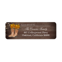 Russe Country Boots Yellow Roses Adresse de retour