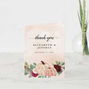 Russe moderne Citrouille pays Carte de remerciemen