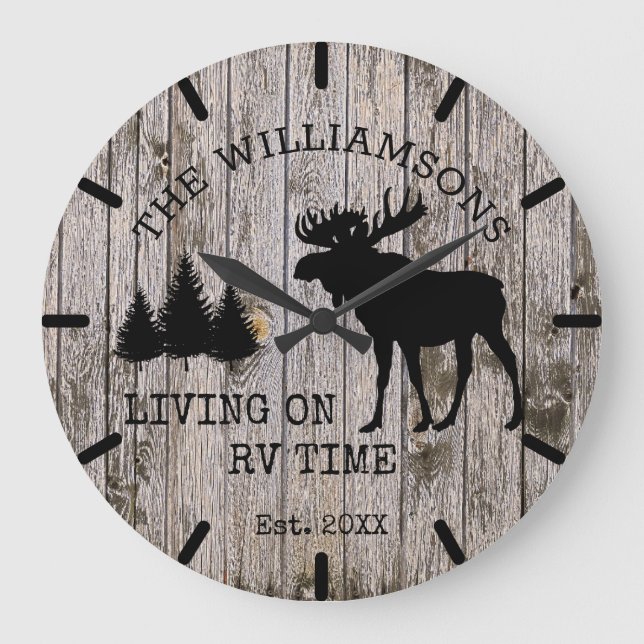 Russe Pays Bois Vivant sur RV Temps Horloge d'orig (Recto)