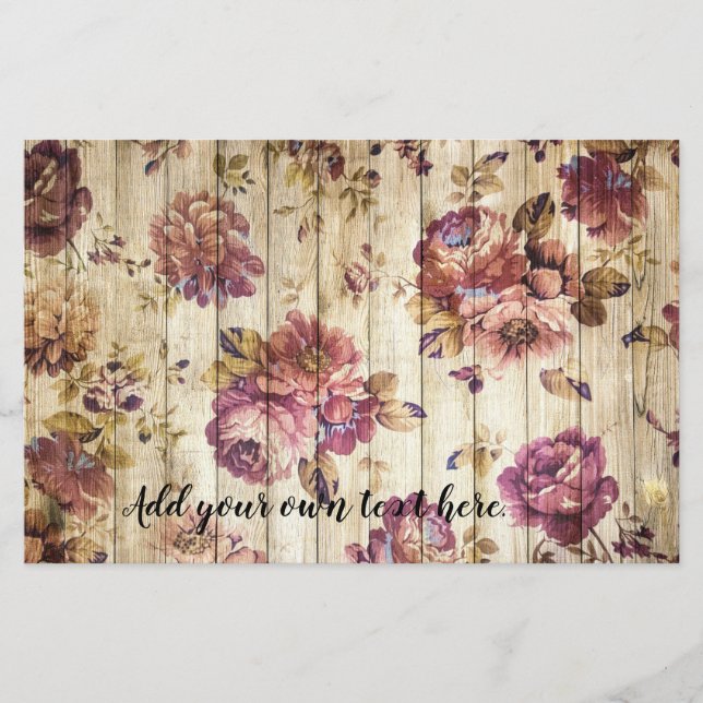 Russe Pays rose Roses Journal Livre papier (Devant)