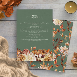 Russe Sage Green Fall Details Carte de boîtier