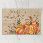 Russe Sets de table Citrouille Thanksgiving