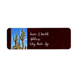 Russe Southwestern Saguaro Cactus Retour Adresse