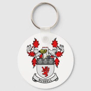 RUSSELL Coat of Arms Keychain