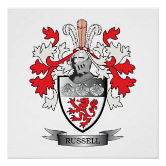 Russell Coat of Arms Poster