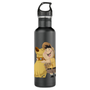 Russell hugging Dug - Pixar UP! 710 Ml Water Bottle