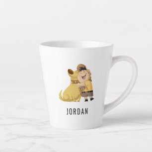 Russell hugging Dug - Pixar UP! Latte Mug