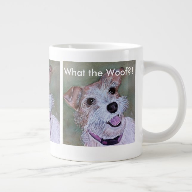 RUSSELL JACK Brown ET BLANC | GRAND MUG (Droite)