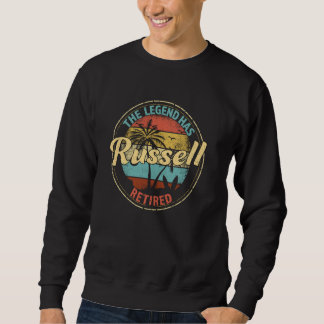 Russell Legend Has Retired Personalized Retirement Sweatshirt