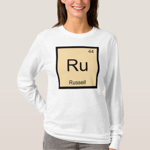 Russell Name Chemistry Element Periodic Table T-Shirt