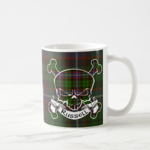 Russell Tartan Skull Coffee Mug