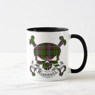Russell Tartan Skull Mug